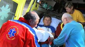 Josef Váňa po loňském pádu.